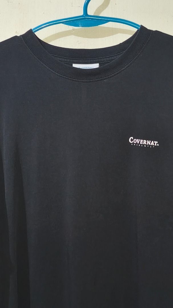 Covernat Black T-Shirt (Category: Shirts) located in Davao. Submitted by thethriftproject082 (Listing ID 1469748204, Image 2). Description: COVERNAT 📍𝐌𝐈𝐍𝐄: 380 📍𝐒𝐈𝐙𝐄 𝐎𝐍 𝐓𝐀𝐆: XL 📍𝐃𝐈𝐌𝐄𝐒: 22.5 x 29.5.