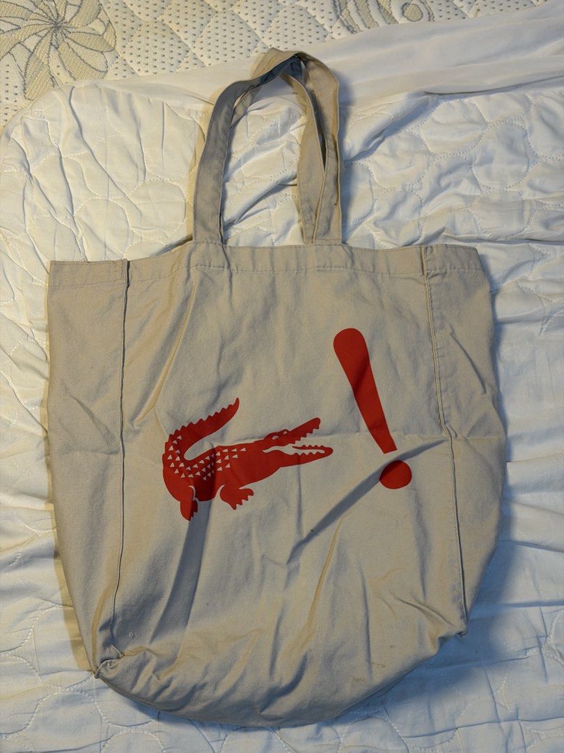 Cream "Heart Attack" Canvas Tote Bag (Category: Tote Bags) located in Cebu City. Submitted by ednaspicks (Listing ID 1469693350, Image 2). Description: .