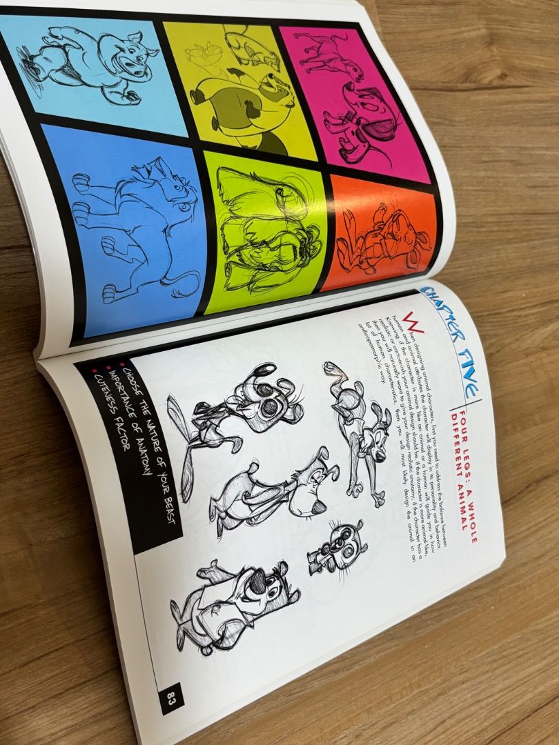 Creating Characters with Personality Art Book (Category: Storybooks) located in Pasig City. Submitted by hello.lulu (Listing ID 1469693467, Image 3). Description: 100% Original. Authentic. - Creating Characters with Personality by Disney Animator, Tom Bancroft - Guide for character design, illustration, animals, anatomy, and personality expressions - Softcover, Great Condition.