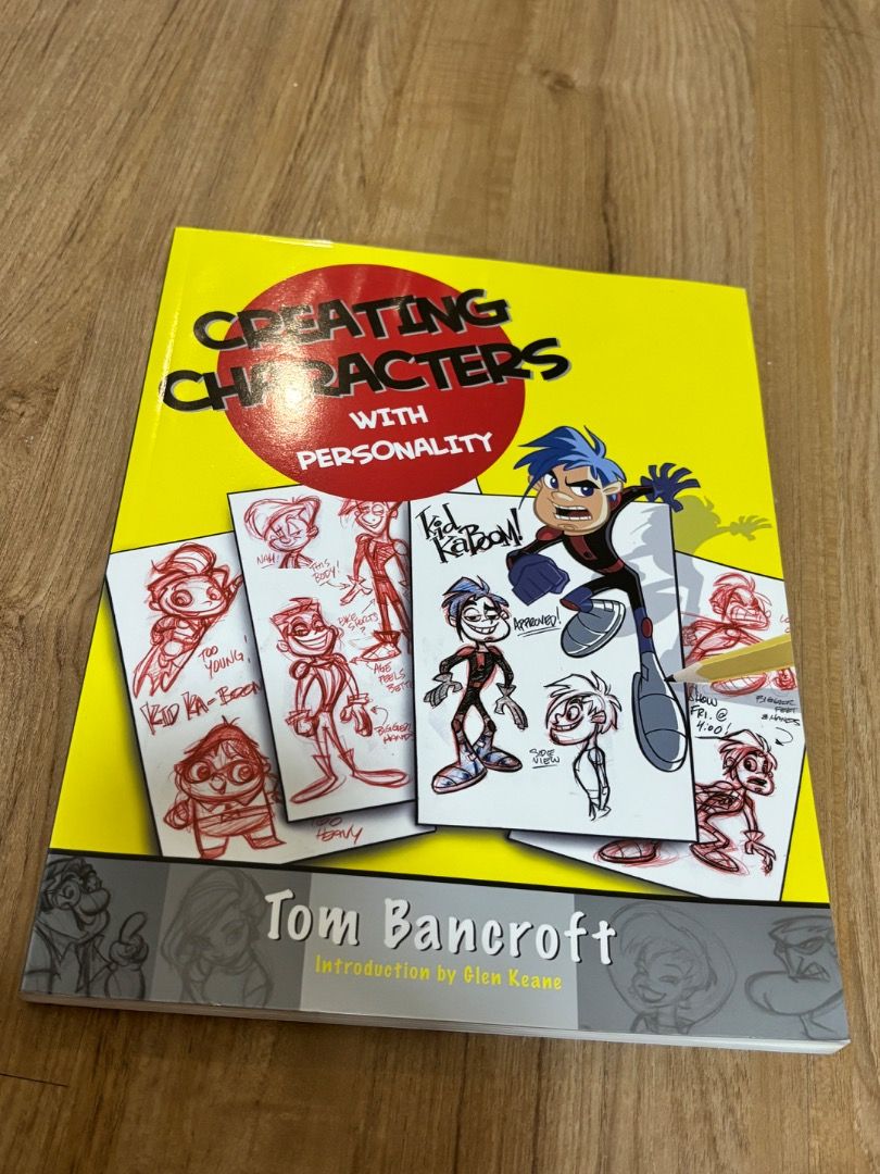 Creating Characters with Personality Art Book (Category: Storybooks) located in Pasig City. Submitted by hello.lulu (Listing ID 1469693467, Image 2). Description: 100% Original. Authentic. - Creating Characters with Personality by Disney Animator, Tom Bancroft - Guide for character design, illustration, animals, anatomy, and personality expressions - Softcover, Great Condition.