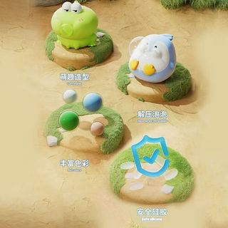 Ultra-Cute Stress Relief Bubble Toy | Donut Bread Fruit Squeeze Fidget ...