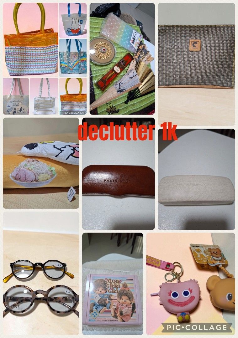 DECLUTTER TAKE ALL 1K ONLY (Category: Beach Bags) located in Las Pinas. Submitted by annachiaonair2037 (Listing ID 1469678932, Image 1). Description: DECLUTTER!@1K ONLY THESE ITEMS COSTS AROUND 1KPLUS NO LOW BALLERS!! WALANG GANYN NA 1K😄😄 TAKE ALL!! ALL FROM JAPAN.