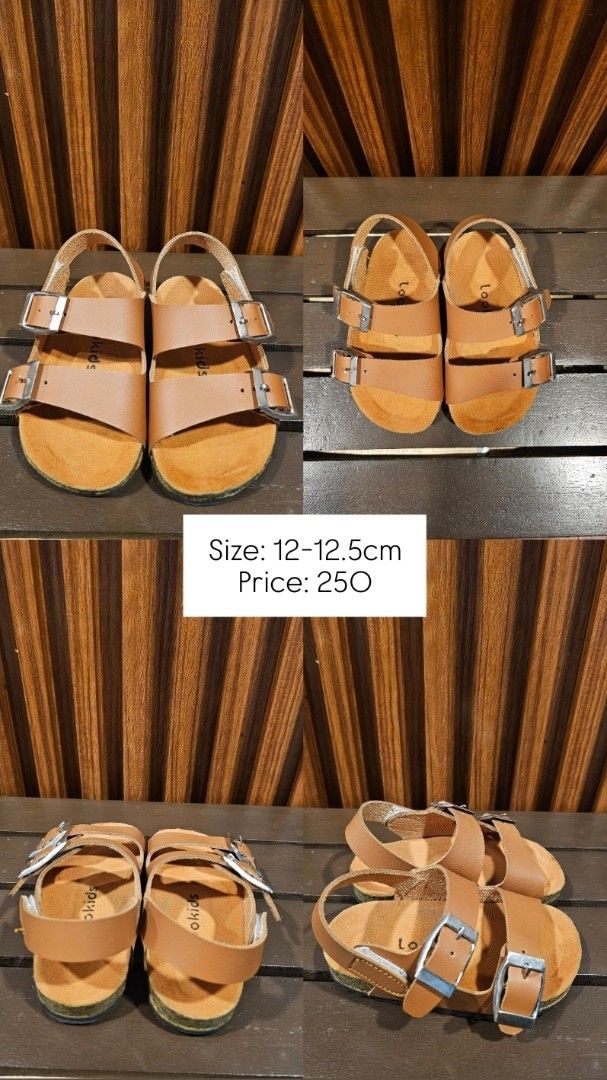 Decluttering Baby Shoes (Category: Babies & Kids Fashion) located in Cagayan de Oro. Submitted by prelovedgoodies90 (Listing ID 1469655145, Image 2). Description: Decluttering Baby Shoes Size range: 11cm to 13c Set includes: 1. Unbranded Cherry print velcro sneakers 2. Birkin Style brown double-strap sandals 3. Birkin Style brown toe-post sandals 4. Pink Nike Dynamo slip-ons 5. New Balance mesh sneakers Great variety for daily wear and special ou