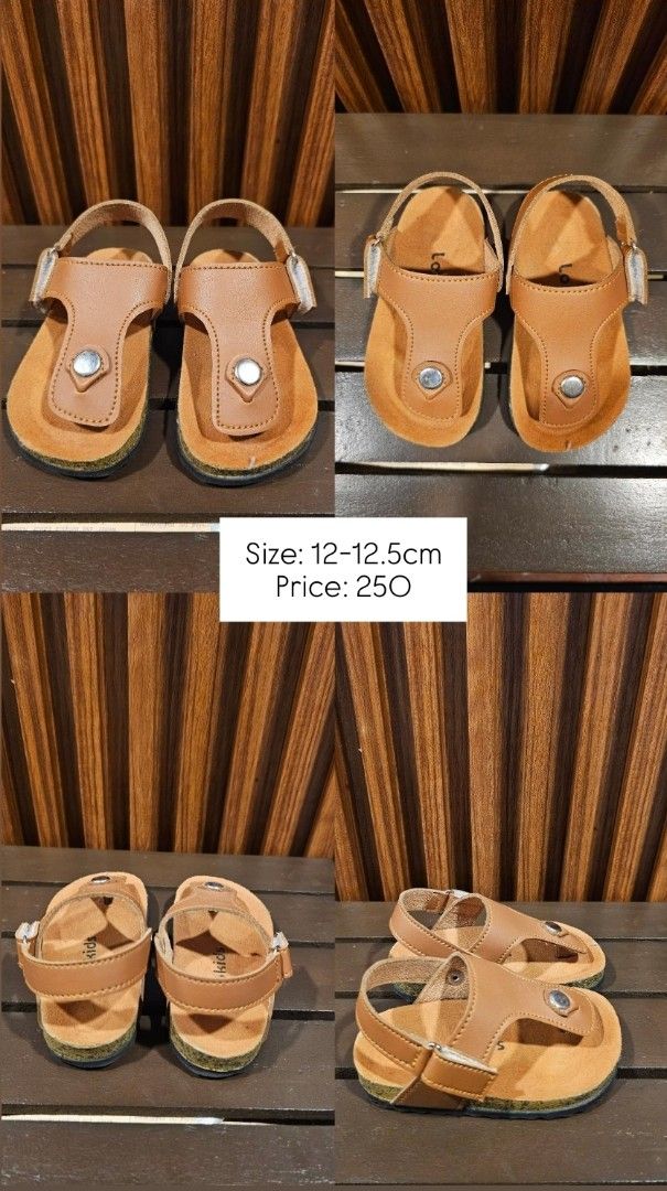 Decluttering Baby Shoes (Category: Babies & Kids Fashion) located in Cagayan de Oro. Submitted by prelovedgoodies90 (Listing ID 1469655145, Image 3). Description: Decluttering Baby Shoes Size range: 11cm to 13c Set includes: 1. Unbranded Cherry print velcro sneakers 2. Birkin Style brown double-strap sandals 3. Birkin Style brown toe-post sandals 4. Pink Nike Dynamo slip-ons 5. New Balance mesh sneakers Great variety for daily wear and special ou