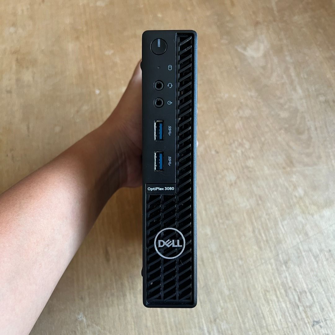 DELL OPTIPLEX MINI PC INTEL CORE I5 10TH GEN WITH BUILT IN WIFI AND BLUETOOTH (Category: Desktops) located in Quezon City. Submitted by markdonayre (Listing ID 1469681008, Image 1). Description: FOR SALE PO SA MGA NAG HAHANAP NG MINI PC DYAN MERON NA ULITT Perfect pang work from home setup matipid sa kuryente and di takaw sa space. ————————————————————————- QUICK SPECS: ✅ INTEL CORE I5 10500T 3.8GHZ (boost)(6c/12t) (10TH GEN) ✅ INTEL UHD 630 GRAP