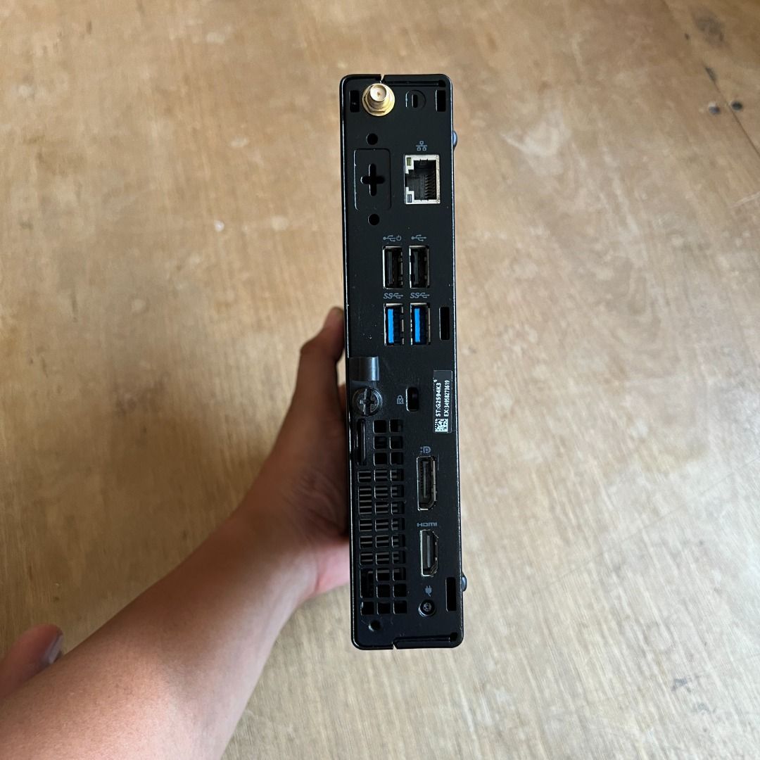 DELL OPTIPLEX MINI PC INTEL CORE I5 10TH GEN WITH BUILT IN WIFI AND BLUETOOTH (Category: Desktops) located in Quezon City. Submitted by markdonayre (Listing ID 1469681008, Image 2). Description: FOR SALE PO SA MGA NAG HAHANAP NG MINI PC DYAN MERON NA ULITT Perfect pang work from home setup matipid sa kuryente and di takaw sa space. ————————————————————————- QUICK SPECS: ✅ INTEL CORE I5 10500T 3.8GHZ (boost)(6c/12t) (10TH GEN) ✅ INTEL UHD 630 GRAP