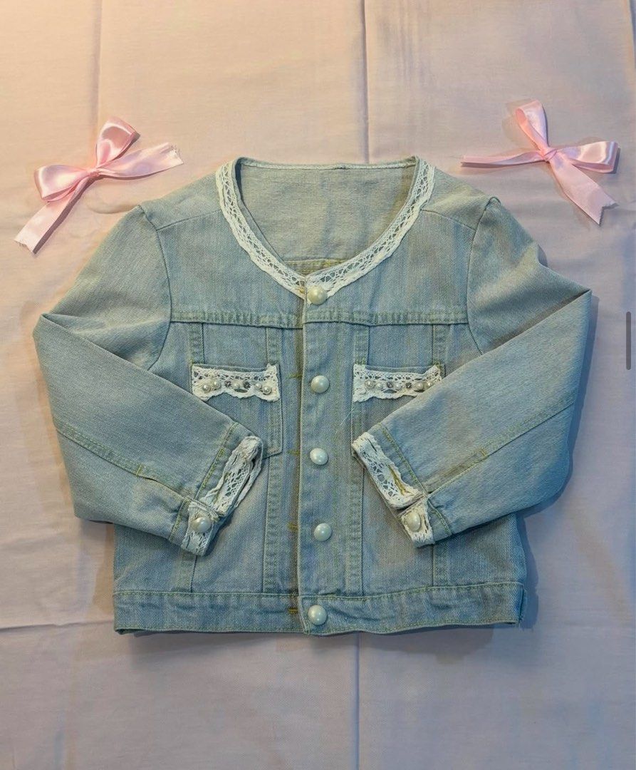 Denim Jacket (Category: Coats, Jackets and Outerwear) located in Tacloban City. Submitted by secondstorybyvic (Listing ID 1469658071, Image 1). Description: Around Tacloban City & Palo, Leyte 📍 Payment: Gotyme Delivery & Shipping: Maxim/J&T (covered by the buyer) *NO MEET UPS*.