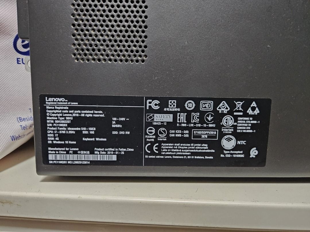 Desktop PC (No Harddisk, its faulty), Computers & Tech, Desktops on ...