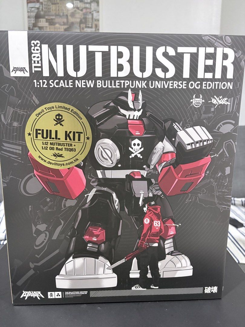Teq63 Nutbuster 1:12 Scale Full Kit (Category: Figurines & Statues) located in Manila. Submitted by popnloaded (Listing ID 1469642854, Image 1). Description: “NUTBUSTER” 1:12 Action Figure 1:12 Scale Mech Suit + Pilot Action Figure PM for more photo. Payment First Mode of Payment: Gcash, Cash for meetups. Meetups: Benilde Taft, Starbucks Taft, Vito Cruz and MOA Can also Ship but buyers expense thru : Lalamove, Grab and LBC.