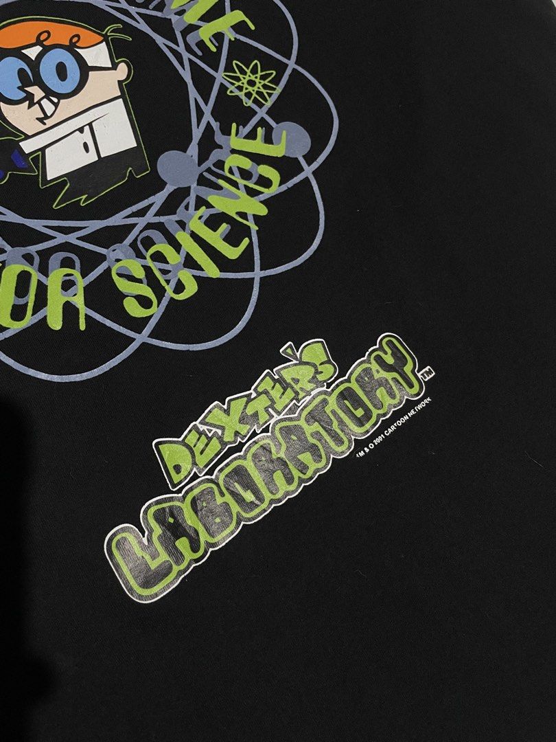 Dexters laboratory shirt 2001 bootleg (Category: Tshirts & Polo Shirts ) located in Bais. Submitted by christian.complexthrift08 (Listing ID 1469757360, Image 3). Description: Dexters laboratory bootleg shirt (Perfect for daily use) Color: Black Size: L on tag Width: 22.5 inches Length: 29 inches Condition: 9.5 / 10 Issue: minor flaws sa print Price: 499 free shipping Via JNT express.