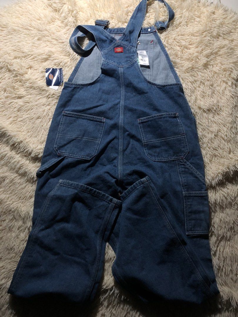 Dickies denim overalls jeans bib pants (Category: Jumpsuits) located in Maria Aurora. Submitted by kylerikathriftshop101010 (Listing ID 1469719958, Image 3). Description: size 30-31 - Brand new with original store tags attached - Classic blue wash Dickies denim overalls - Adjustable shoulder straps for a custom fit - Functional utility pockets on the legs - Durable 100% cotton denim with contrast white stitching - Great everyday casual streetwear