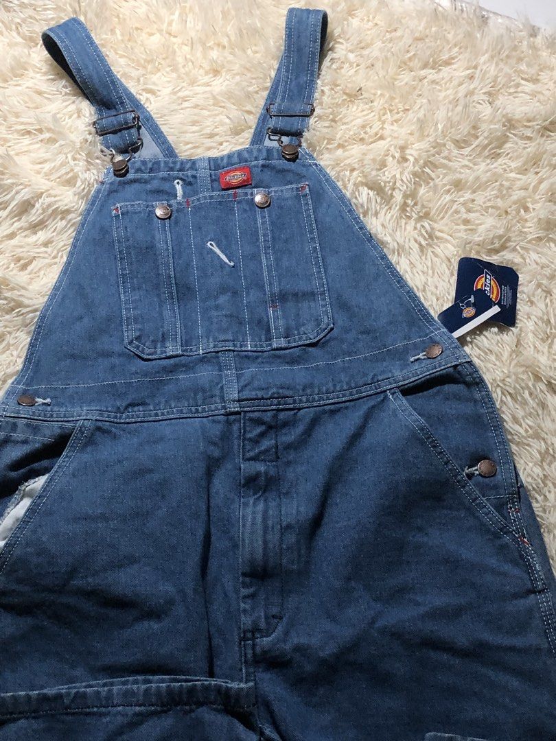 Dickies denim overalls jeans bib pants (Category: Jumpsuits) located in Maria Aurora. Submitted by kylerikathriftshop101010 (Listing ID 1469719958, Image 2). Description: size 30-31 - Brand new with original store tags attached - Classic blue wash Dickies denim overalls - Adjustable shoulder straps for a custom fit - Functional utility pockets on the legs - Durable 100% cotton denim with contrast white stitching - Great everyday casual streetwear