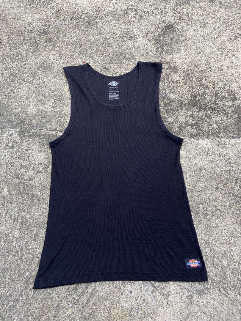 Dickies Tank top Black (Category: Swim Top & Rash Guards) located in Alcala. Submitted by abasolo_jv (Listing ID 1469612787, Image 1). Description: Good Condition no issues 10/10 color rate large on tag no pinhole 2pcs large try to offer.
