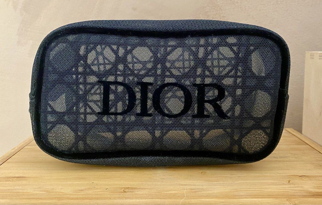 Dior mesh cosmetic pouch gwp (Category: Purses & Pouches) located in Pasay City. Submitted by trendystash (Listing ID 1469636160, Image 1). Description: Brand new .