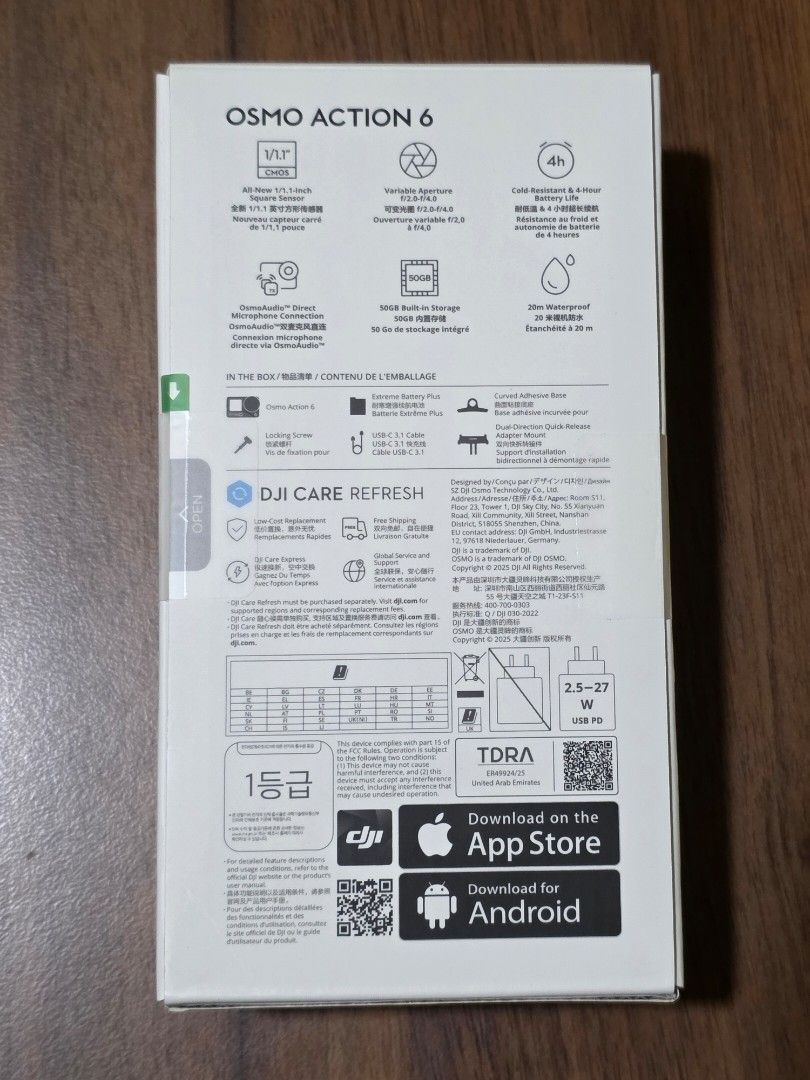 DJI Osmo Action 6 Standard Combo, Photography, Cameras on Carousell