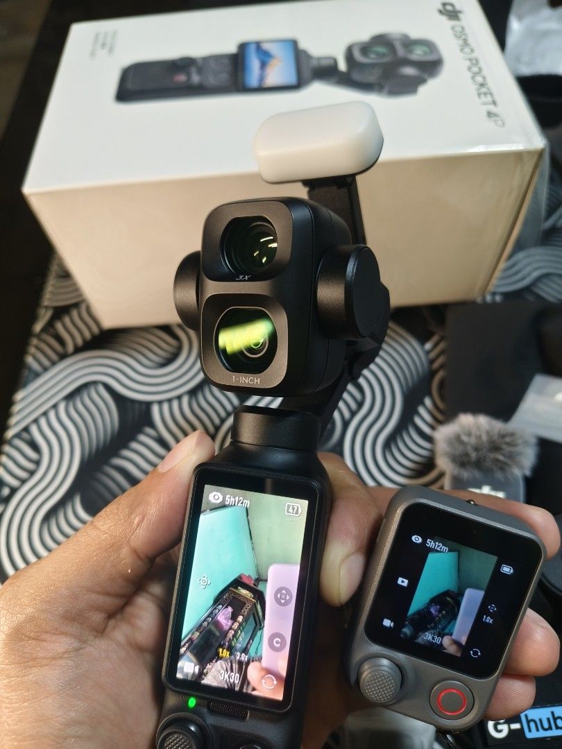 DJI OSMO Pocket 4P Camera Vlog Combo Bundle (Category: Cameras) located in Las Pinas. Submitted by laluxury (Listing ID 1469611015, Image 1). Description: FOR SALE‼️ DJI Osmo Pocket 4P Vlog Combo No issue! Good as brandnew! with receipt, 1 months old only Bagay sa mga mag content or vlog! 38,000 fix and firm What you see is what you get! Lahatan po sa picture! Complete Vlog Bundle Inclusion: ✅ Osmo pocket 4P unit ✅ DJI mic (magnet, magnetic clip,