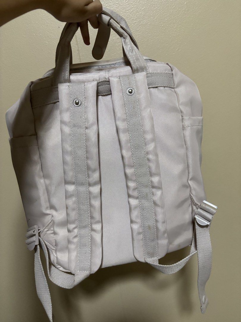 Doughnut backpack in ivory (Category: Backpacks) located in Quezon City. Submitted by goldbrews (Listing ID 1469666507, Image 2). Description: Doughnut classic backpack - classic doughnut backpack design - fits 14” MacBook -has padded laptop sleeve inside - many pockets for organization .