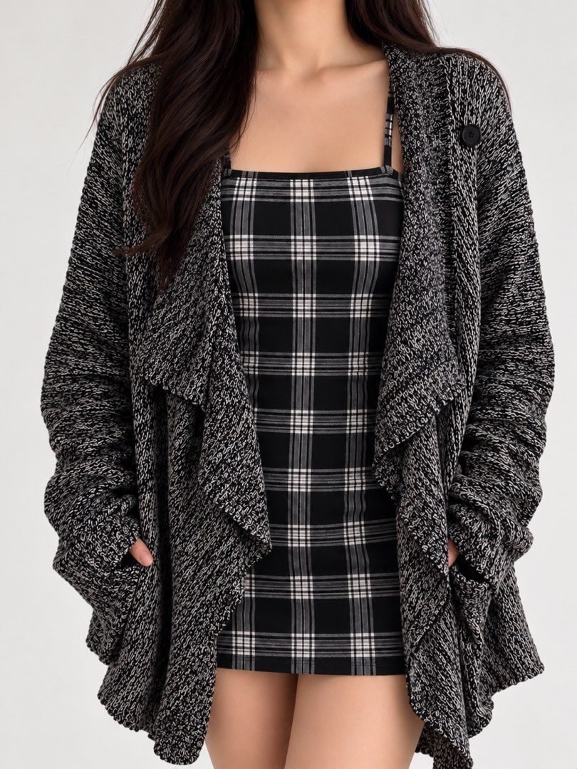 Dress + Cardigan Set (Category: Sets or Coordinates) located in Muntinlupa City. Submitted by cocofinds023 (Listing ID 1469581329, Image 1). Description: Size : ~L .