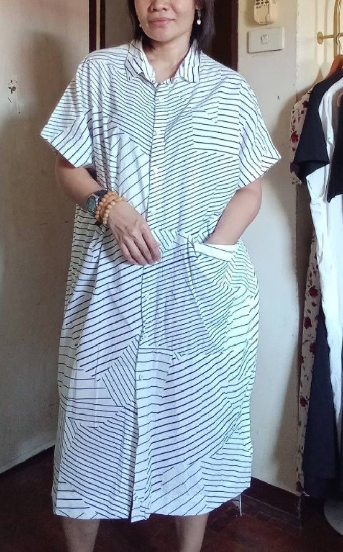 Dress Oversized (Category: Dresses) located in Angeles City. Submitted by mjshoppingretail (Listing ID 1469621854, Image 3). Description: meduim large xl high fabric Quality.