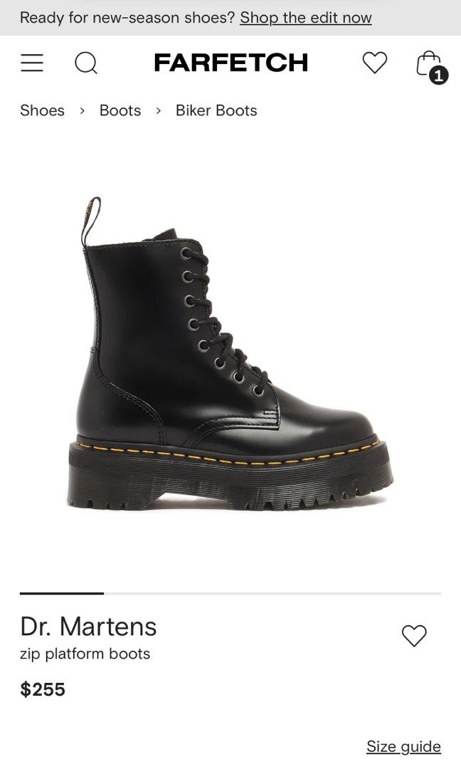 dr.martens JADON SMOOTH LEATHER ZIP PLATFORM BOOTS (Category: Boots) located in General Mariano Alvarez. Submitted by adonid (Listing ID 1469616437, Image 2). Description: DR.MARTENS JADON SMOOTH LEATHER ZIP PLATFORM BOOTS GOOD CONDITION NORMAL SIGN OF USAGE ONLY SIZE: 5.5 WOMEN.