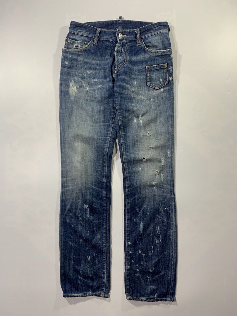 Dsquared2 Distress Pants (Category: Jeans) located in Aurora. Submitted by cpr_garments13 (Listing ID 1469682379, Image 1). Description: •Waist:29 •Thigh:11 •Length:39 •Leg opening:7 Good condition -Altered waist .