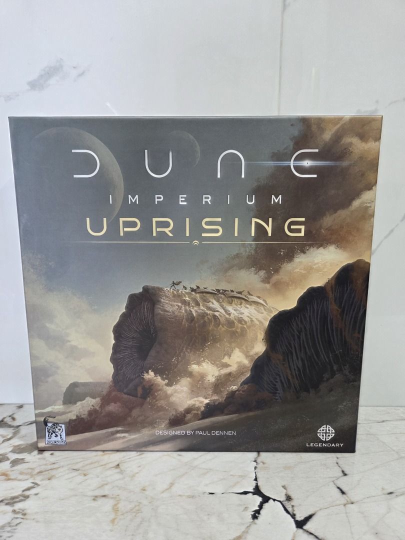 Dune: Imperium Uprising (Dire Wolf / Legendary Games) (Category: Board Games & Puzzles) located in Caloocan City. Submitted by brucec. (Listing ID 1469585641, Image 1). Description: Dune: Imperium Uprising (Dire Wolf / Legendary Games) Dune: Imperium Uprising—the standalone deck-building and worker-placement game that expands on the acclaimed Dune: Imperium series! "Balance military might with political intrigue in the ultimate struggle for Arrak