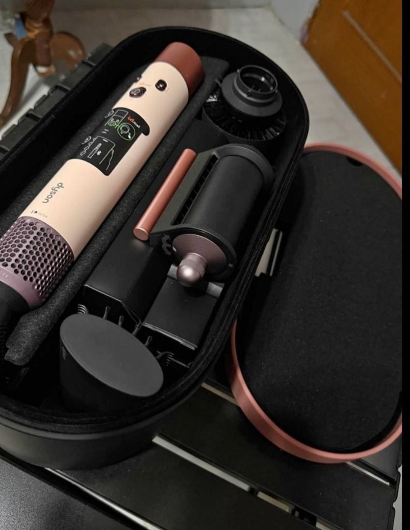 Dyson airwrap id curl ceramic pink complete attachments (Category: Hair) located in Binan City. Submitted by janprado781 (Listing ID 1469686115, Image 1). Description: Complete attachments No issue Authentic Pick-up binan laguna Shipping ok also.