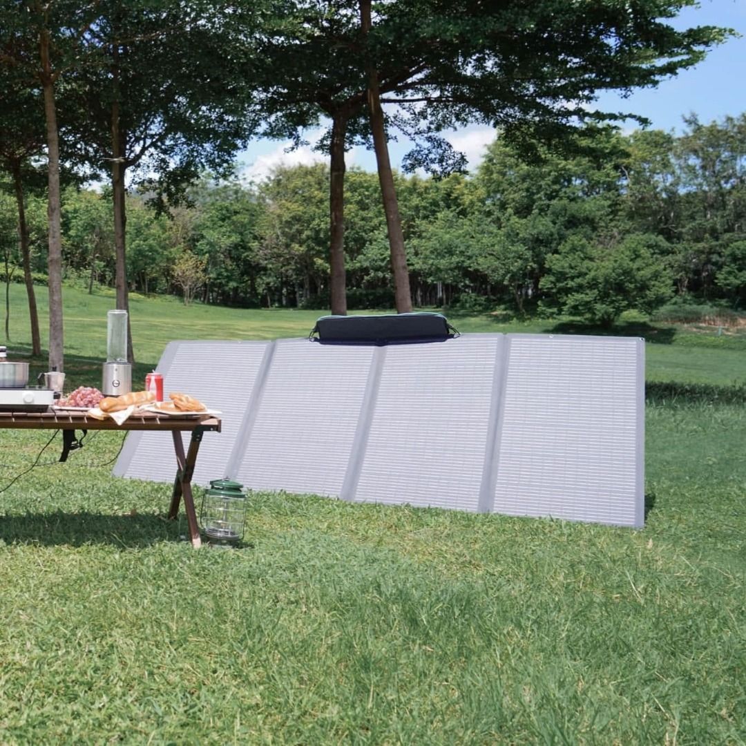 EcoFlow 400W Portable Solar Panel with Carry Case – Calamba (Category: Hiking & Camping) located in Calamba. Submitted by spec.dev (Listing ID 1469716216, Image 2). Description: EcoFlow 400W Portable (foldable) solar panel with its protective carry case. Works with EcoFlow power stations. • No cracks or delamination • Comes with: panel, carry case, attached output cable Great for brownouts, typhoon season, camping. New 400W panels are ₱34,990. Pi