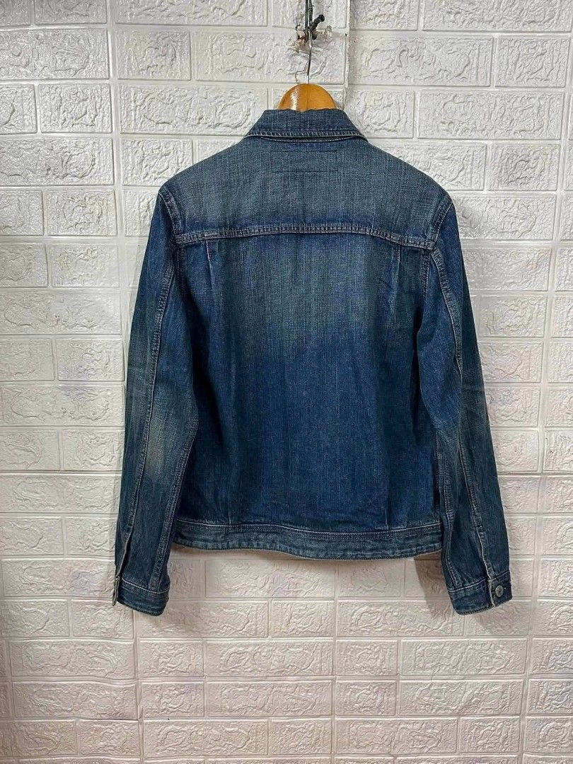 Edwin - edge of blue jeans type 2 denim (Category: Coats, Jackets and Outerwear) located in Bacoor. Submitted by arlenelamery (Listing ID 1469615890, Image 2). Description: EDWIN - EDGE OF BLUE JEANS TYPE 2 DENIM JACKET AUTHENTIC EXCELLENT CONDITION NO ISSUE SIZE LARGE ON TAG SIZE ACTUAL VIA TAPE MEASURE W20 PIT TO PIT L24 SLEEVE 25 SHOULDER 17 PRICE 1280 + SF PM MODE OF PAYMENT TRU GCASH LOC CAVITE.