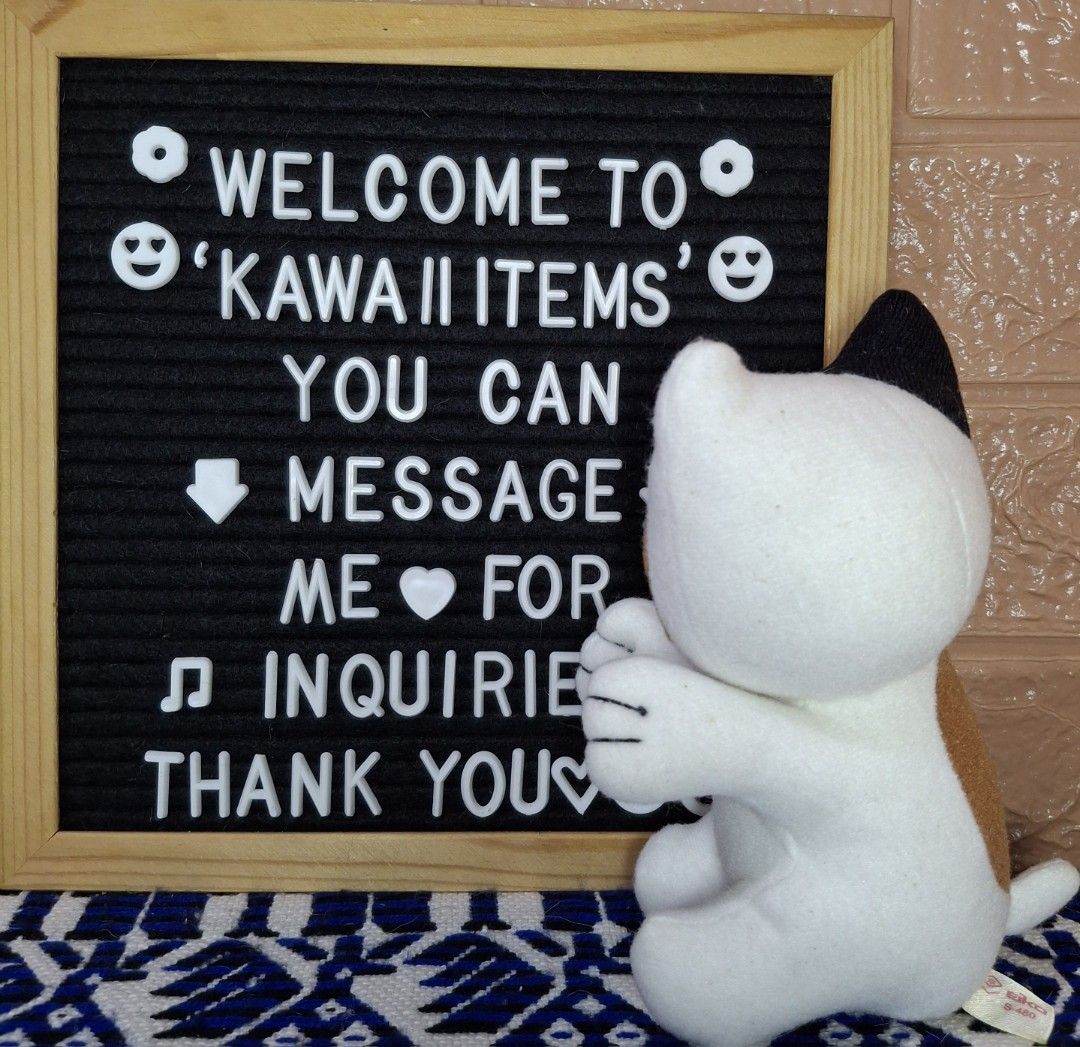 Eikoh Neko Brown & Black Cat Mini Plush Toy (Category: Plushies & Soft Toys) located in Bulacan. Submitted by kawaii_items_stuffed_toys (Listing ID 1469745533, Image 3). Description: Brand new From japan box Eikoh Neko Cat Brown & Black Mini Plush Height 7inches/18cm Just message me if you ever want to see more pictures of the item, I'm more than glad to assist you. 📌Location: San Jose Del Monte Bulacan, Philippines 🛵Shipping: Flash/Lalamove 💰