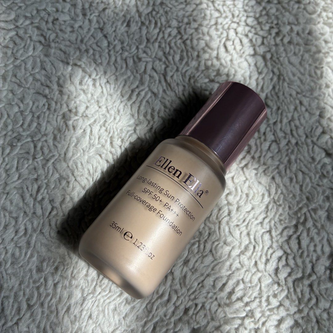 Ellen Ella Sunscreen Foundation in Natural Beige (Category: Makeup) located in Manila. Submitted by gabasta998 (Listing ID 1469614290, Image 2). Description: ~80% full with box.