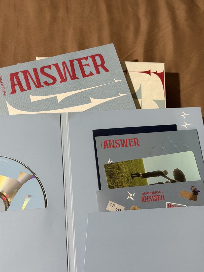 ENHYPEN Dimension: Answer Album Set (Category: K-Wave Merchandise) located in San Juan City. Submitted by fongypoo (Listing ID 1469674123, Image 3). Description: - ENHYPEN Dimension: Answer Album (2 versions) - Includes photo books, CDs, and stickers - Complete with inclusions as shown in photos - Clean copies, well-kept in storage - Perfect addition to any Engene collection -No photocards included -SOLD AS SET.
