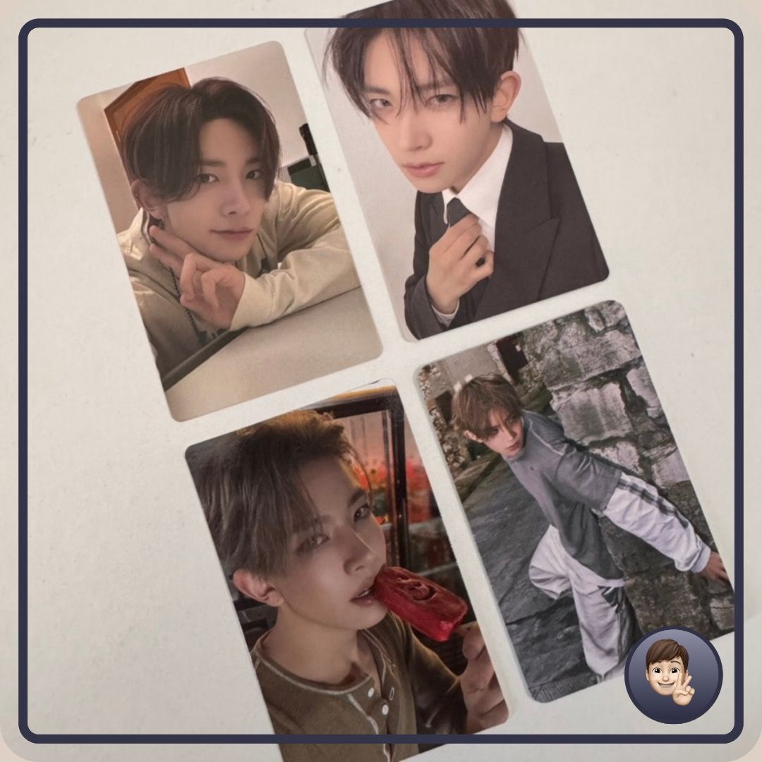 ENHYPEN HEESUNG Official Photocards (Category: K-Wave Merchandise) located in Manila. Submitted by myhappyunboxing (Listing ID 1469624938, Image 2). Description: - In good condition - Not for sensitive buyers, photocards may have manufacturer marks - 199 each - DM if interested to buy and let us know your card selection.