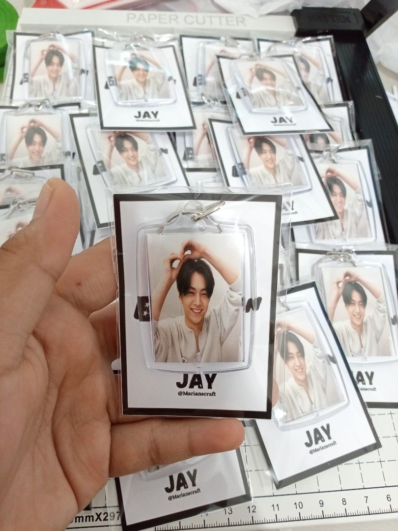 Enhypen Kpop Acrylic Keychain Custom Photo Merch (Category: K-Wave Merchandise) located in Davao. Submitted by marianscrafts (Listing ID 1469728362, Image 3). Description: - Custom Kpop acrylic keychains. - Clear acrylic holder with a photo insert and durable metal keyring - Backing card includes member name - Perfect for styling bags, keys, or for your Kpop collection.