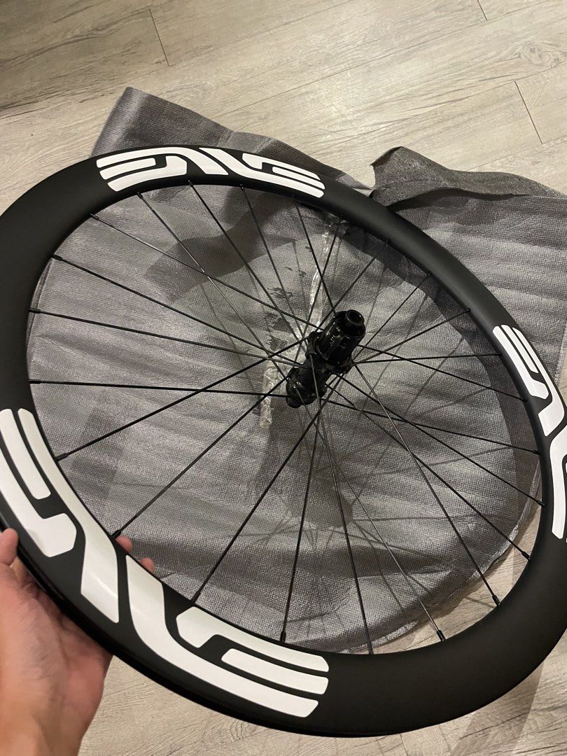 ENVE Inspired Carbon Wheelset 50mm (Category: Bicycles) located in Calamba. Submitted by athlete_decluttering (Listing ID 1469671836, Image 3). Description: Still in very good condition RFS: declutterring A decent rip off enve.