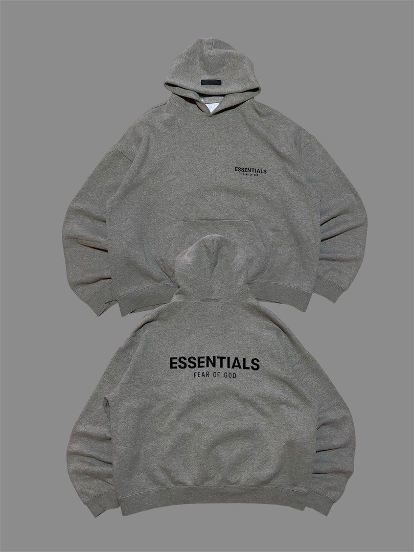 ESSENTIALS FEAR OF GOD (Category: Coats, Jackets and Outerwear) located in San Pablo. Submitted by tripnthrift15 (Listing ID 1469640830, Image 1). Description: ESSENTIAL FEAR OF GOD HOODIE SIZE LARGE ON TAG COMPLETE TAGS GOOD CONDITION DIMES 26*26.