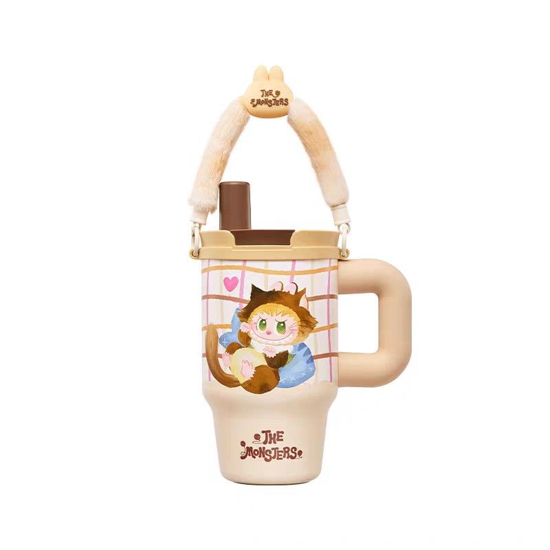 [EXCLUSIVE! POPMART] LABUBU THE MONSTERS CAT MODE ON DRINKING TUMBLER ...