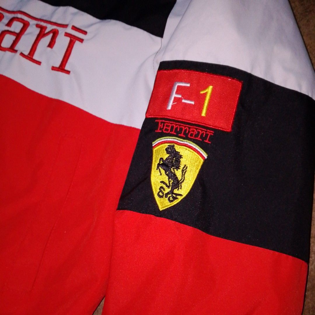 F-1 WINDBREAKER JACKET 🏁(EMBROIDED VERSION) (Category: Coats, Jackets and Outerwear) located in Antipolo. Submitted by cylexuzxc (Listing ID 1469584952, Image 3). Description: DM FOR MORE DETAILS📩 DIMES: 24x22 sleeve 22 CONDITION: 10/10 COLOR RATE: 10/10 LOC AND CAN DO MEET UP AROUND: ANTIPOLO CITY MOP: GCASH IMPORTANT NOTES‼️ 📌-THE COLOR IN THE PICTURE MAY CHANGE DUE TO LIGHTING 📌-ALL ITEMS ARE THRIFTED SO PLS MANAGE YOUR EXPECTATIONS.