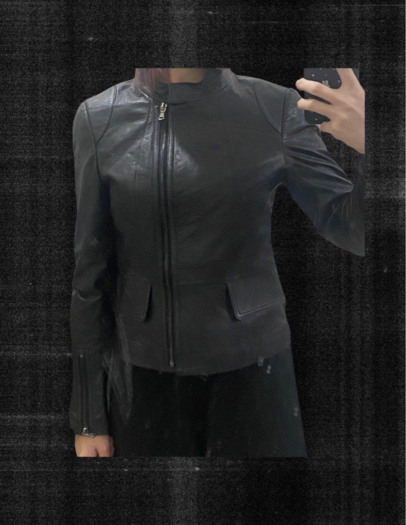 Faux Asymmetrical Leather Jacket (Category: Coats, Jackets and Outerwear) located in Lucena. Submitted by gomigomiii (Listing ID 1469694112, Image 2). Description: 15x19.5.