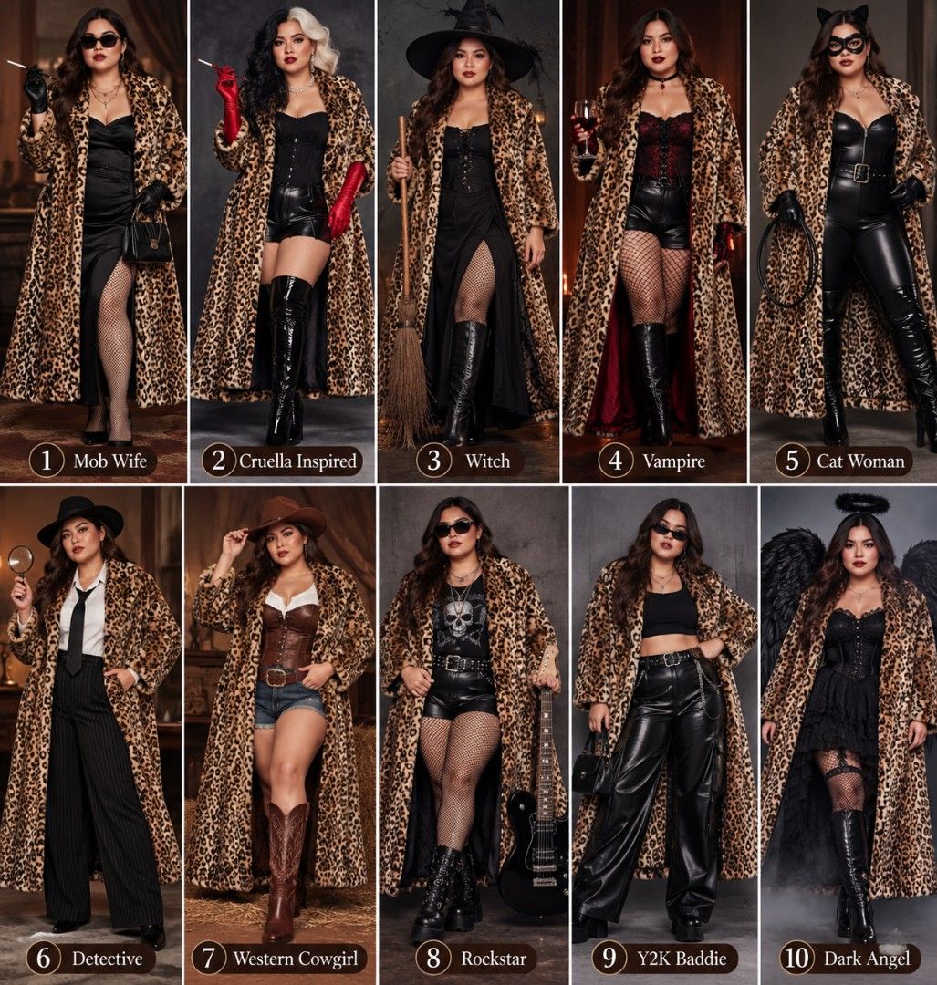Faux Fur Leopard Print Long Winter Coat (Category: Coats, Jackets and Outerwear) located in Batangas. Submitted by yanaspreloved1 (Listing ID 1469697662, Image 3). Description: Long leopard print coat in brown and black tones. Made with soft faux fur material. Open front design with a shawl collar. Fully lined inside in solid black fabric. Hits around ankle length depending on height. Warm statement piece for cold weather outfits. Clean overall l