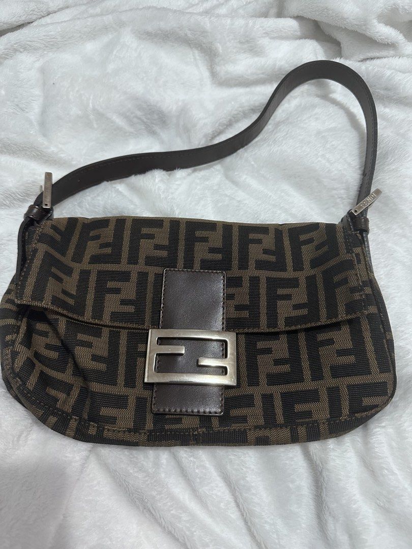Fendi Zucca Baguette (Category: Shoulder Bags) located in Malabon City. Submitted by seseche (Listing ID 1469719617, Image 1). Description: Original Fendi Zucca Baguette well used twice for event.