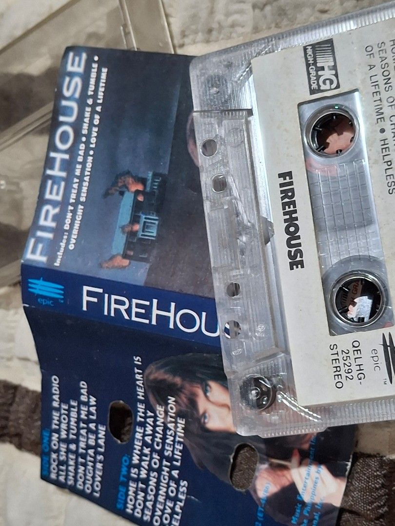 Firehouse Cassette tape (Category: CDs & DVDs) located in Davao. Submitted by vintageklasiks (Listing ID 1469657698, Image 2). Description: .