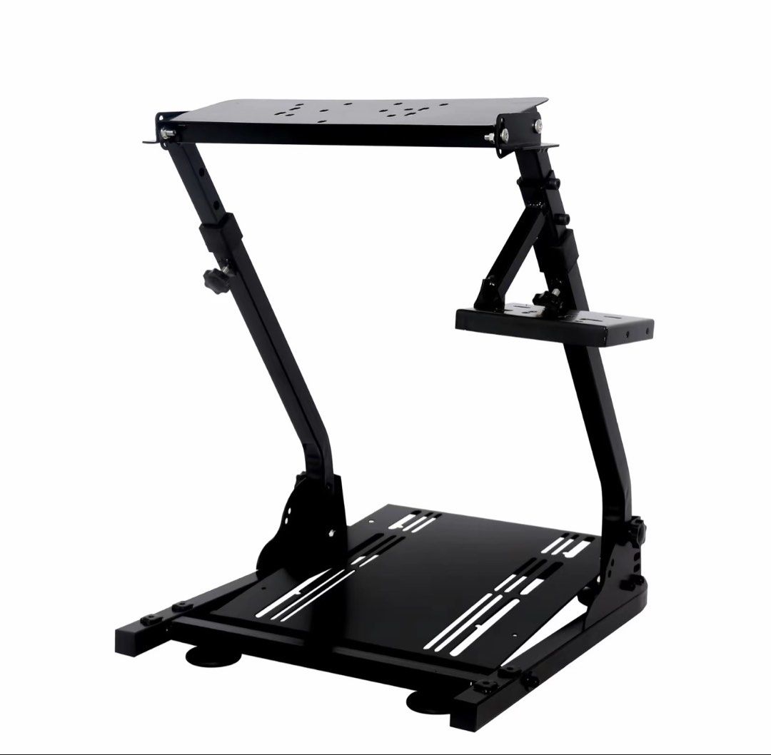 Foldable Racing Simulator Steering Wheel Stand (Category: Other Accessories) located in Manila. Submitted by jvzzz08 (Listing ID 1469575742, Image 1). Description: Brand new never use for only 2000 0 Foldable Racing Simulator Steering Wheel Stand Space-Saving Foldable Design Tight on space? No problem! Our foldable design allows you to easily stow away the stand when not in use. Perfect for gamers with limited space. 📦 Product Specifications Bas