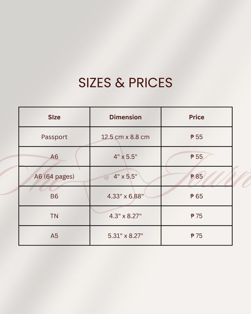 Fountain-pen friendly Journal Notebook Planner Insert (Category: Stationery & School Supplies) located in Taguig. Submitted by rzkei (Listing ID 1469731057, Image 3). Description: ⭐️CHECK THE PICTURES FOR PRICE LIST⭐️ 🖋️ Staple-bound kraft paper journals, ideal for standalone use or as leather folio inserts 🖋️ Thick 100 gsm paper prevents bleeding with fountain pens, brush pens, and highlighters 🖋️ Sturdy 300 gsm cover protects your precious n