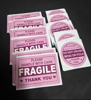 Fragile Handle With Care Thank You Warning Labels Roll, Hobbies ...