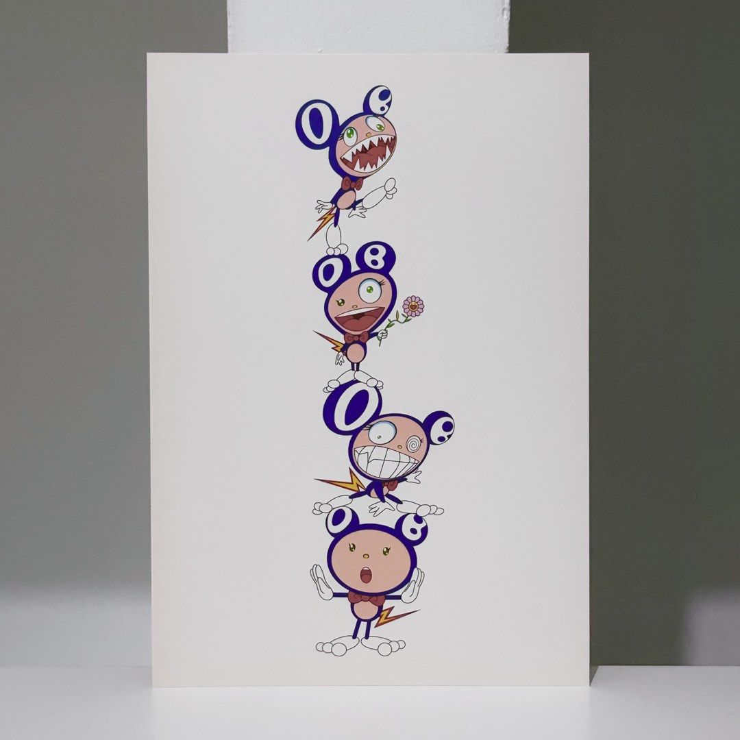 Framed Takashi Murakami Postcard “Totempole” (Category: Art & Prints) located in Santa Rosa. Submitted by shikaricollectibles (Listing ID 1469623771, Image 3). Description: Framed Takashi Murakami Postcard “Totempole” An art postcard featuring Takashi Murakami, released in 2001. Postcard Size: 6.9 x 4.75 inches Frame Size: 12.3 x 10.1 inches Frame Thickness: 1 inches Frame Color: White Glazing: Glass Mat Border: 2 Inches Mat Color: Off-white.