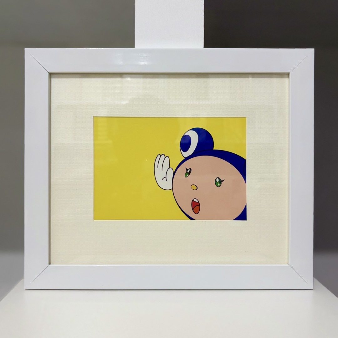 Framed Takashi Murakami Postcard “N-Cha!!” (Category: Art & Prints) located in Santa Rosa. Submitted by shikaricollectibles (Listing ID 1469640976, Image 1). Description: Framed Takashi Murakami Postcard “N-Cha!!” An art postcard featuring Takashi Murakami, released in 2001. Postcard Size: 6.9 x 4.75 inches Frame Size: 12.3 x 10.1 inches Frame Thickness: 1 inches Frame Color: White Glazing: Glass Mat Border: 2 Inches Mat Color: Off-white.