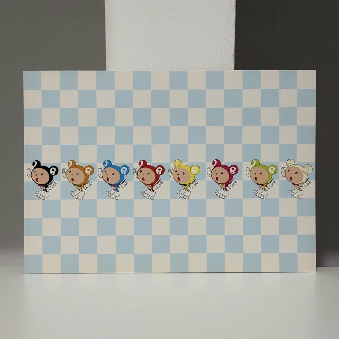 Framed Takashi Murakami Postcard “DOB.G.P” (Category: Art & Prints) located in Santa Rosa. Submitted by shikaricollectibles (Listing ID 1469649236, Image 3). Description: Framed Takashi Murakami Postcard “DOB.G.P” An art postcard featuring Takashi Murakami, released in 2001. Postcard Size: 6.9 x 4.75 inches Frame Size: 12.3 x 10.1 inches Frame Thickness: 1 inches Frame Color: White Glazing: Glass Mat Border: 2 Inches Mat Color: Off-white.