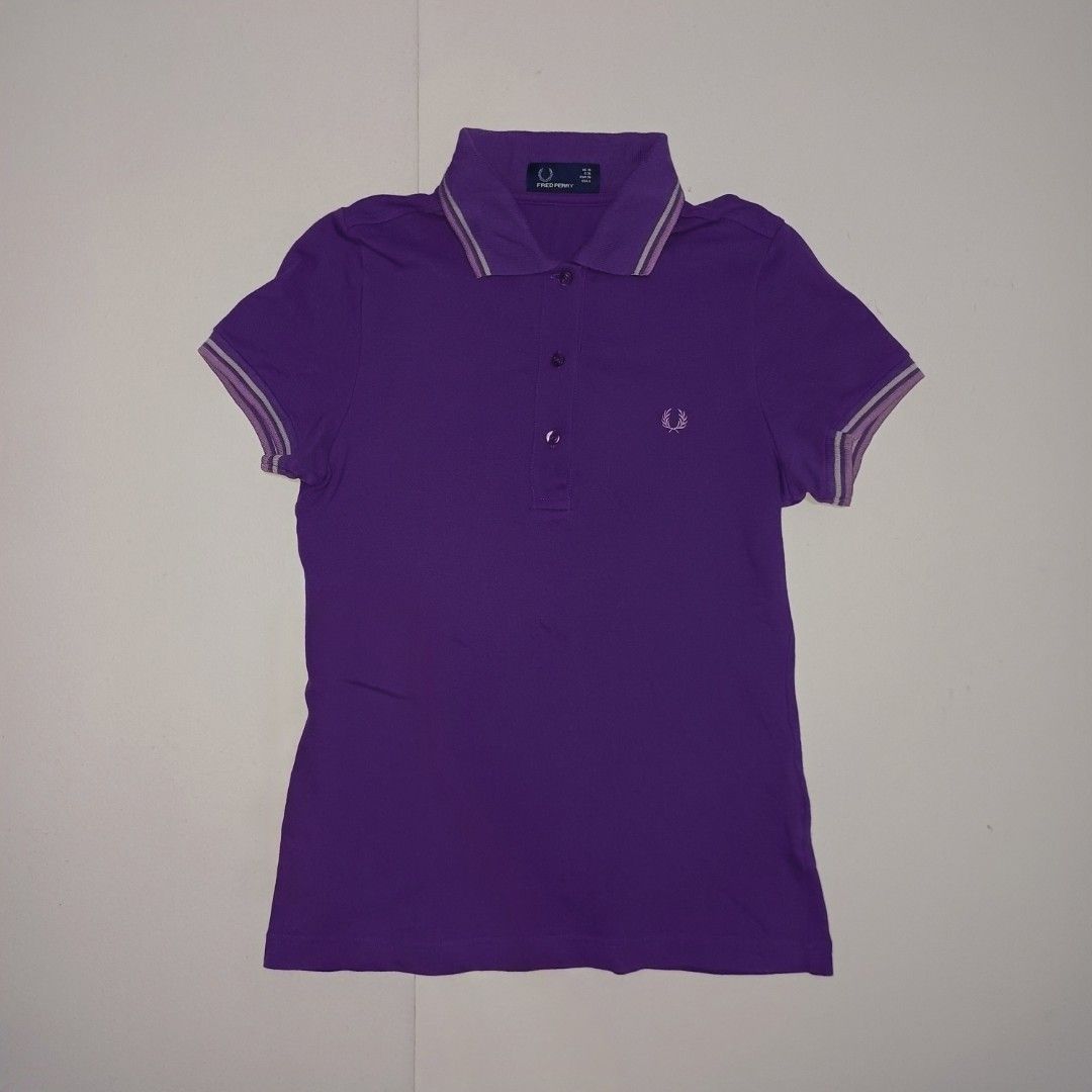 Fred Perry Purple Polo Shirt (Category: Shirts) located in Pasig City. Submitted by padillaaub64242 (Listing ID 1469652820, Image 1). Description: - Brand: Fred Perry - Color: Purple - Size Small -16×28 Inches.