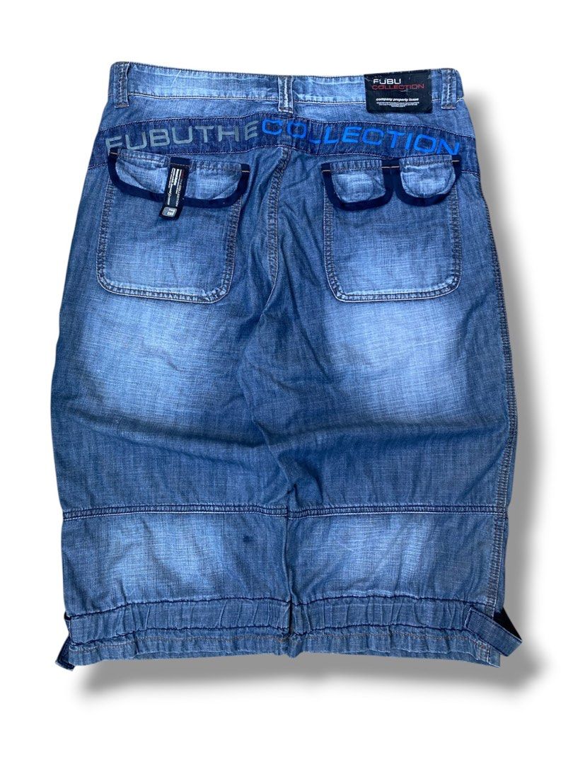 FUBUTHECOLLECTION Y2K LONG JORTS (Category: Shorts) located in Cagayan de Oro. Submitted by johnprom (Listing ID 1469714921, Image 2). Description: Measurement: W-38 L-31 T-14 H-(A)11 -GOOD CONDI -MUST HAVE -COOL DESIGN -COOL DETAILS -GOOD FOR PSG MINOR ISSUES ONLY.